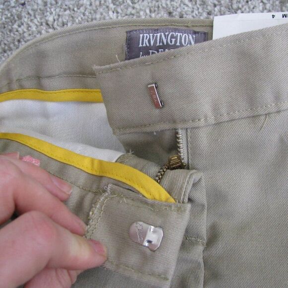 NWT Dennis uniform Irvington khaki shorts Girls 4 slim - Picture 6 of 12